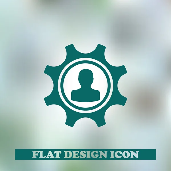 Gears icon. web design — Stock Vector