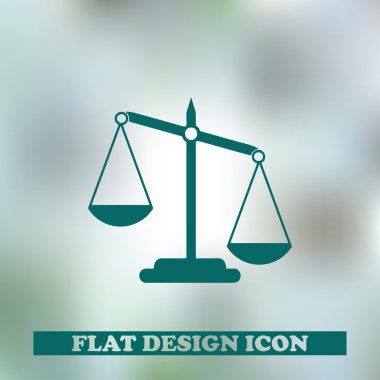 Vektör ölçekler web simgesi