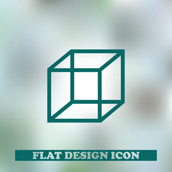 Cube Icon Vector. web design — Stock Vector