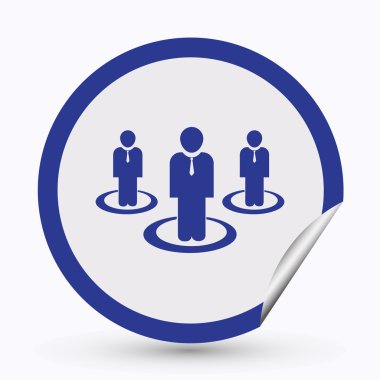 Adam simgesi. Web Tasarım stile