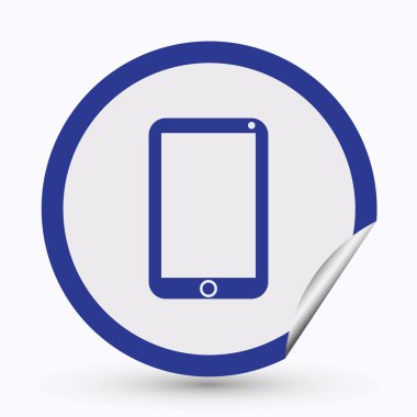 Telefon ile izole boş perde