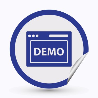 tarayıcı simgesi. Web tasarım stili