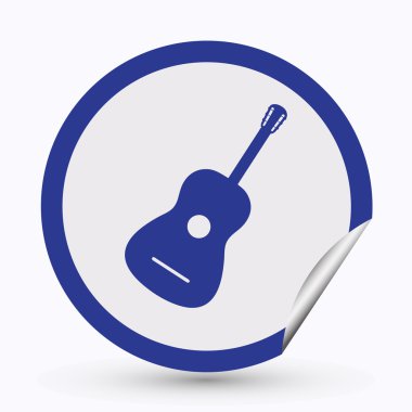 Gitar simgesi web tasarım vektör