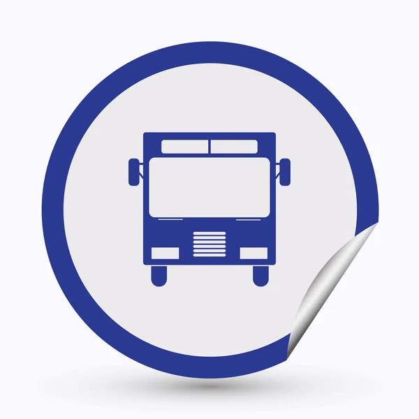 Autobus wektor ikona. Projektowanie stron internetowych — Wektor stockowy