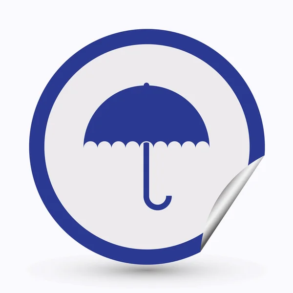Umbrella web Icon JPG Vector — Stock Vector
