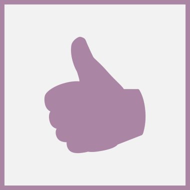 Başparmak yukarı veya aşağı sembolü. Web Tasarım