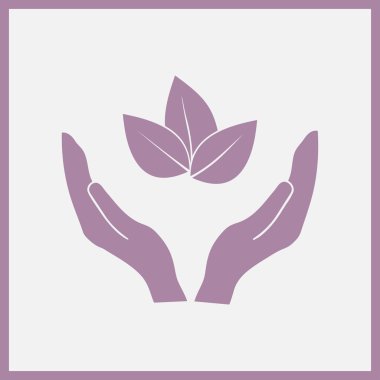 Yardım el simgesi. Web tasarım stili