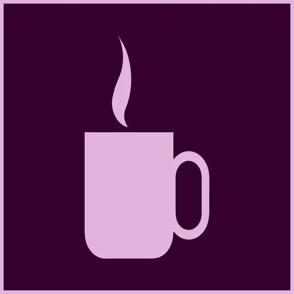 Kaffeetassen-Ikone. Webdesign — Stockvektor