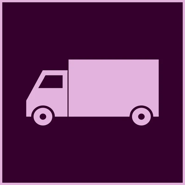 Pictograph of truck. web design — Stock Vector