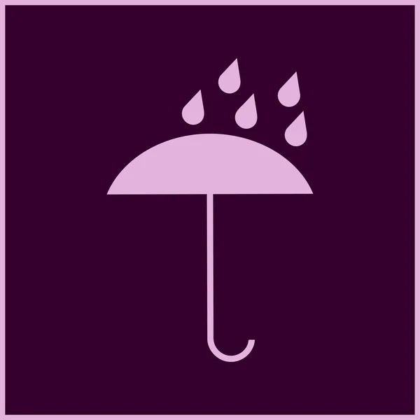 Regenschirm-Symbol. Webdesign-Stil — Stockvektor