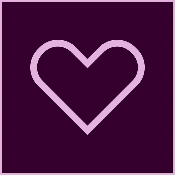 Ícone do vetor cardíaco. estilo web design — Vetor de Stock