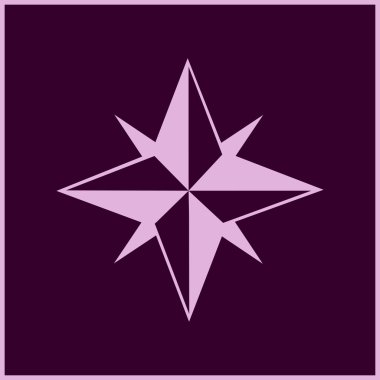 Simge pusula. Web tasarım stili