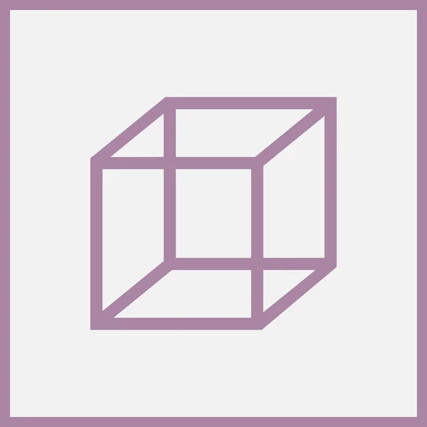 Kocka logo design ikon, vektoros illusztráció. — Stock Vector