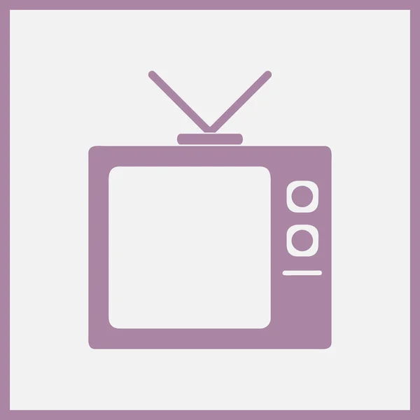 Caja de TV Icono Vector Ilustración — Vector de stock