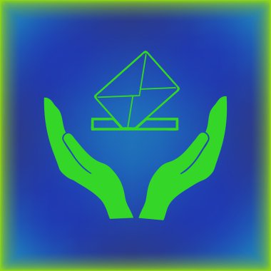 El simgesi. Web tasarım stili