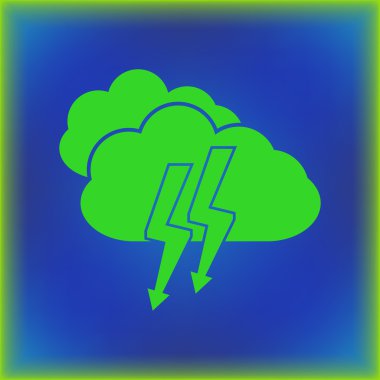 Bulut vektör seri çekim simgesi. Web Tasarım