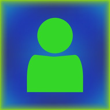 Adam simge vektör çizim. Web tasarım stili