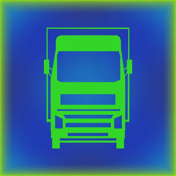 Delivery Van Isolated. lorry web design style — Stock Vector