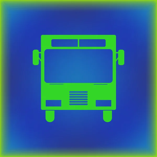 Icono de señal de autobús. Símbolo transporte público . — Archivo Imágenes Vectoriales