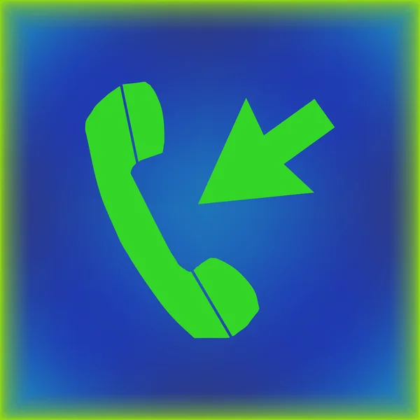 Icona del telefono, illustrazione vettoriale web — Vettoriale Stock