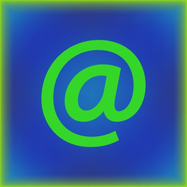 e-posta yeşil simge. teknolojik altyapı