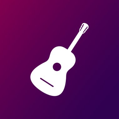 Gitar simge vektör. Web Tasarım