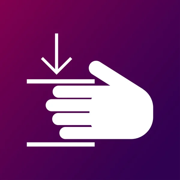 Hände-Symbol. Webdesign-Stil — Stockvektor