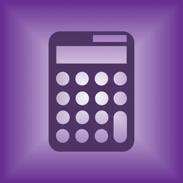 Icono de la calculadora, ilustración vectorial. estilo de diseño plano — Vector de stock