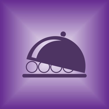 tabağı simge vektör çizim eps