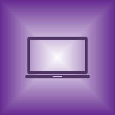 Dizüstü web simge vektör.