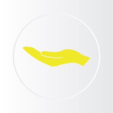 Yardım el simgesi. Web Tasarım