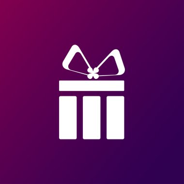 Hediye simgesi. Web tasarım stili