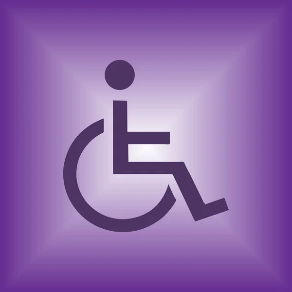 Handicap teken pictogram. Ongeldige vectorillustratie — Stockvector