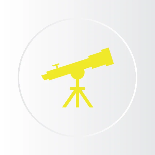 Icono del telescopio. diseño web — Vector de stock