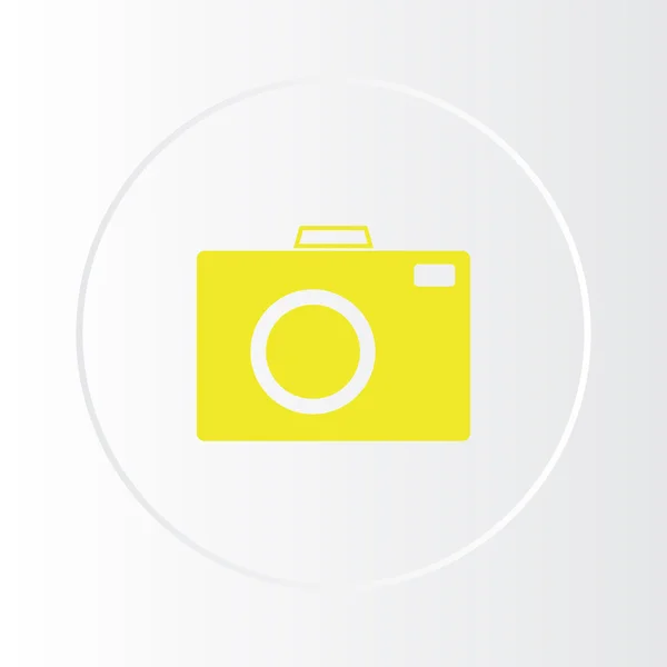 Icona della fotocamera. web design — Vettoriale Stock