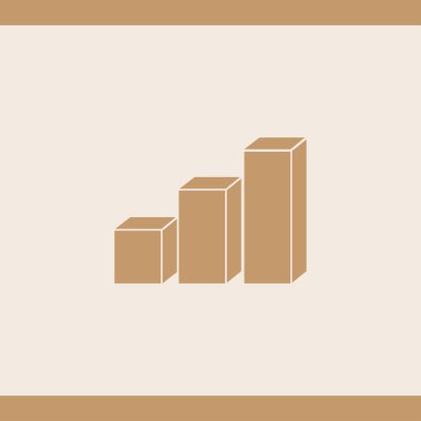 Pasta grafik simgesini izole trendy düz stil