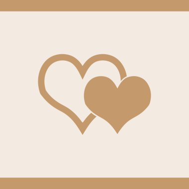 Kalp simge vektör. tasarım seviyorum