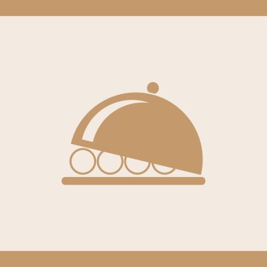 tabağı simge vektör çizim eps10.