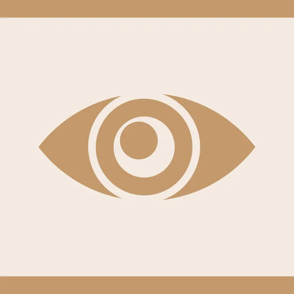 Auge Symbol Web-Vektor — Stockvektor