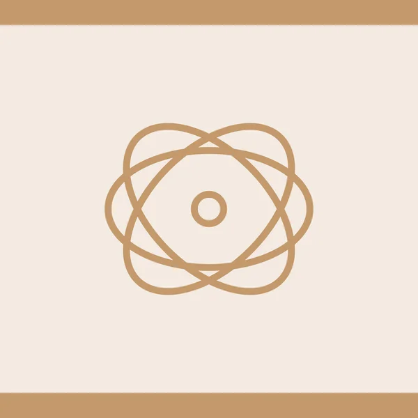 Ikona Atom. Projektowanie stron internetowych — Wektor stockowy