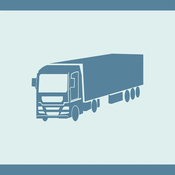 Vector de icono de camión grande. diseño web — Archivo Imágenes Vectoriales