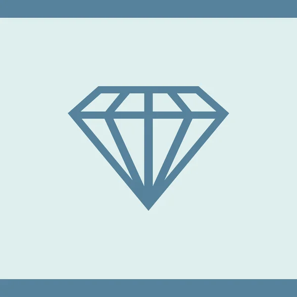 Diamond Icon Vector. web design — Stock Vector