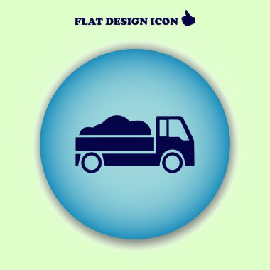 Teslimat Van izole. Web Tasarım