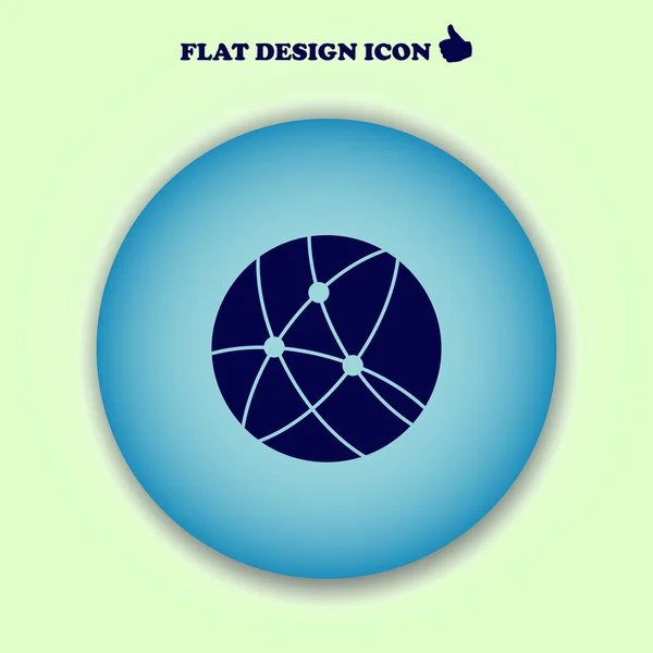 Иконки векторных глобусов. веб дизайн — стоковый вектор