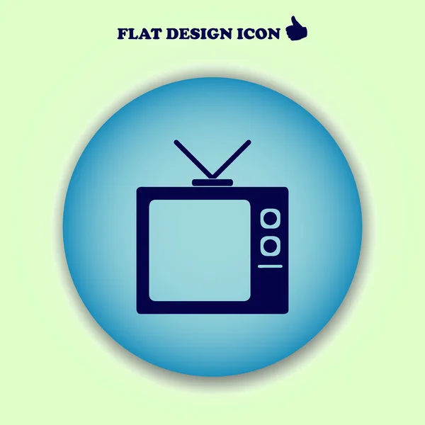 Tv-Vektor-Symbol. Webdesign — Stockvektor