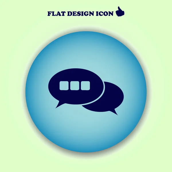 Chat-Symbol. Webdesign — Stockvektor
