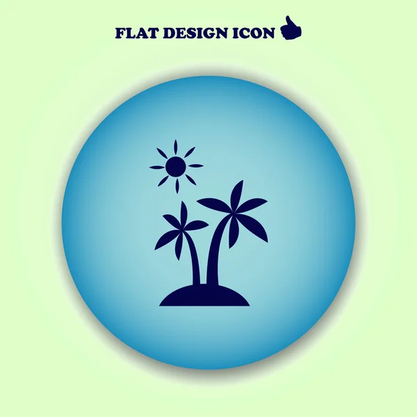 Пальма. стиль веб-дизайна — стоковый вектор