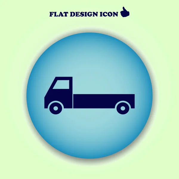 Delivery Van Isolated. web design — Stock Vector