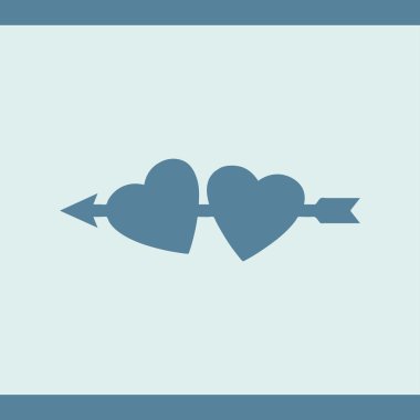 Kalp simgesi Vecto. Web Tasarım