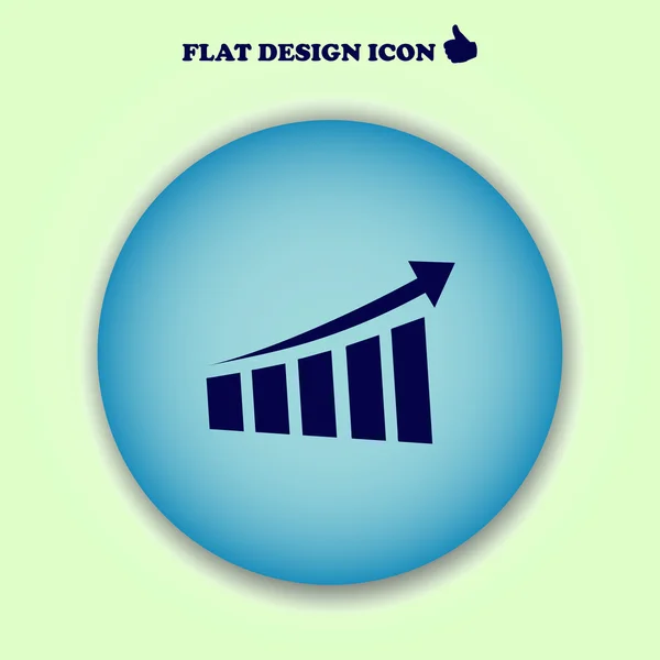Kuchendiagramm-Symbol im trendigen flachen Stil isoliert. Webdesign — Stockvektor